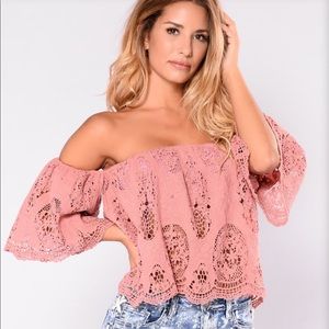 One more touch top mauve size S fashion nova